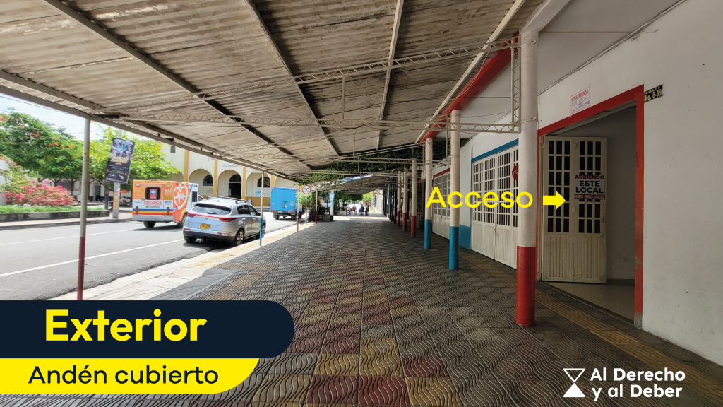 Arriendo local en el parque de tocaima exterior cubierto