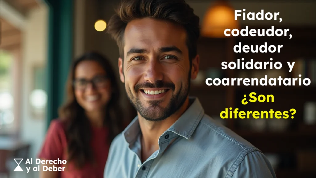 diferencia entre fiador, codeudor o deudor solidario y coarrendatario para arriendo de locales comerciales en Colombia foto portada