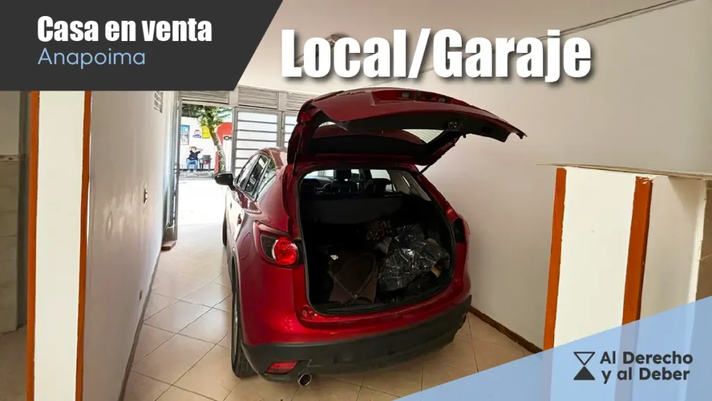 casa para la venta en anapoima local / garaje