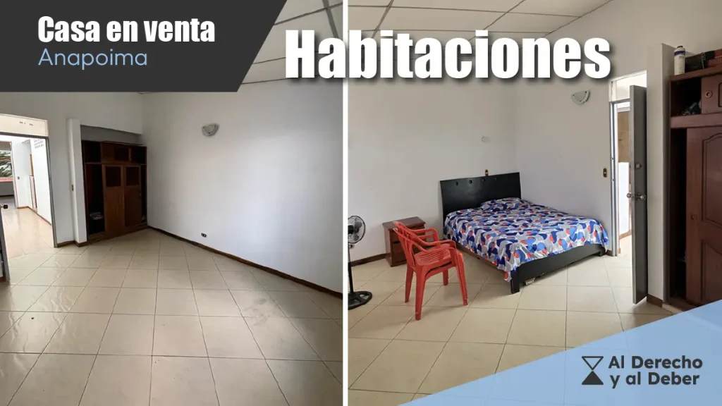 casa en venta en el-centro de anapoima habitaciones